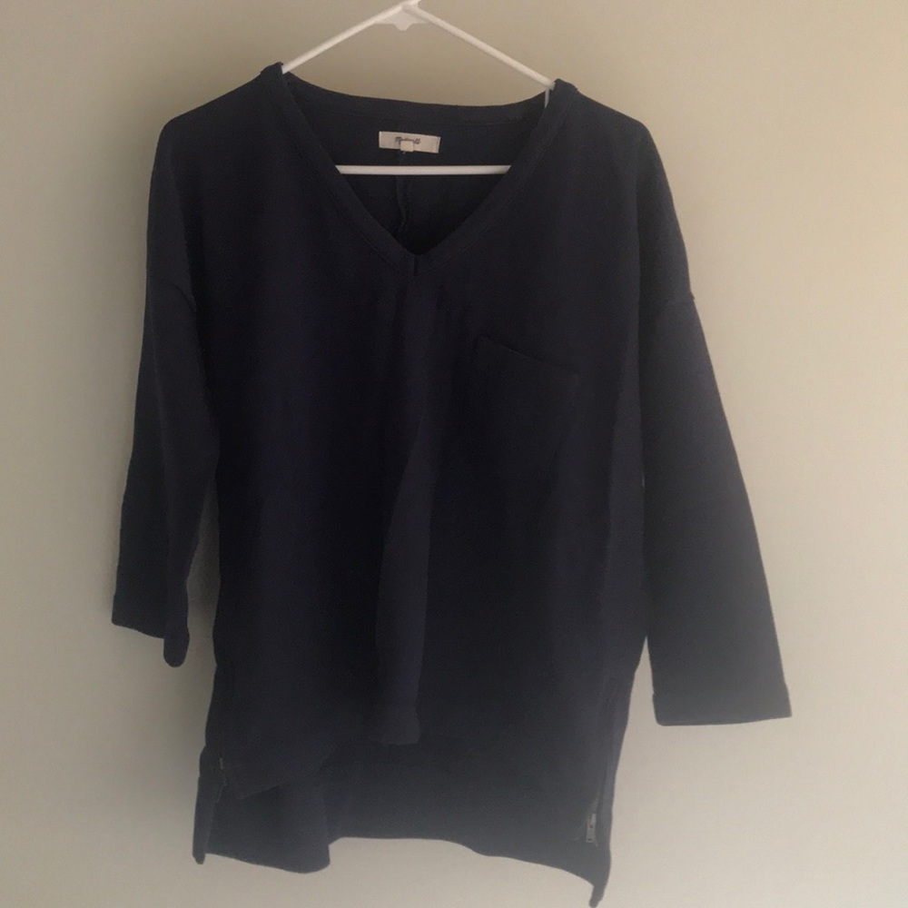 Madewell box v-neck shirt